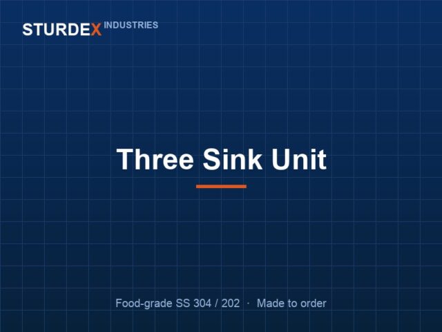 Three Sink Unit